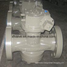 High Pressure 900lb Cast Steel Wcb Gear Operation Plug Valve